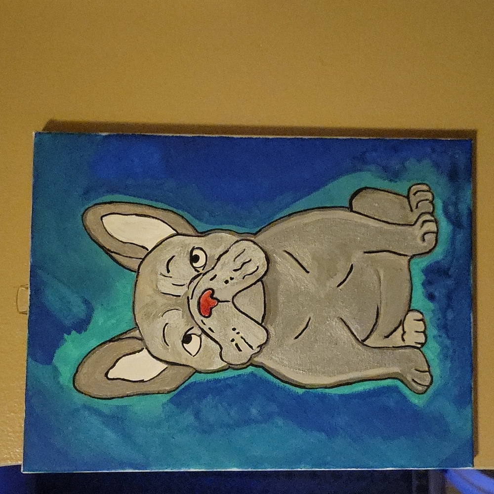French Bulldog Painting